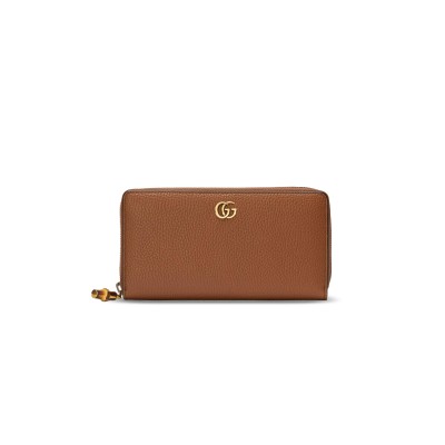 GUCCI BAMBOO ZIP AROUND WALLET 739499 (19.5*11*3cm)